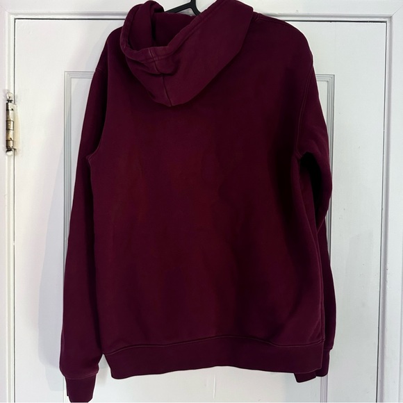 MAROON Adidas — Originals Men's Adicolor Essentials Trefoil Hoodie - Picture 3 of 4
